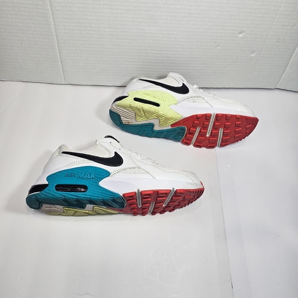 NIKE ARI MAX,White and Black Sneakers with Neon Accents - Picture 6 of 13